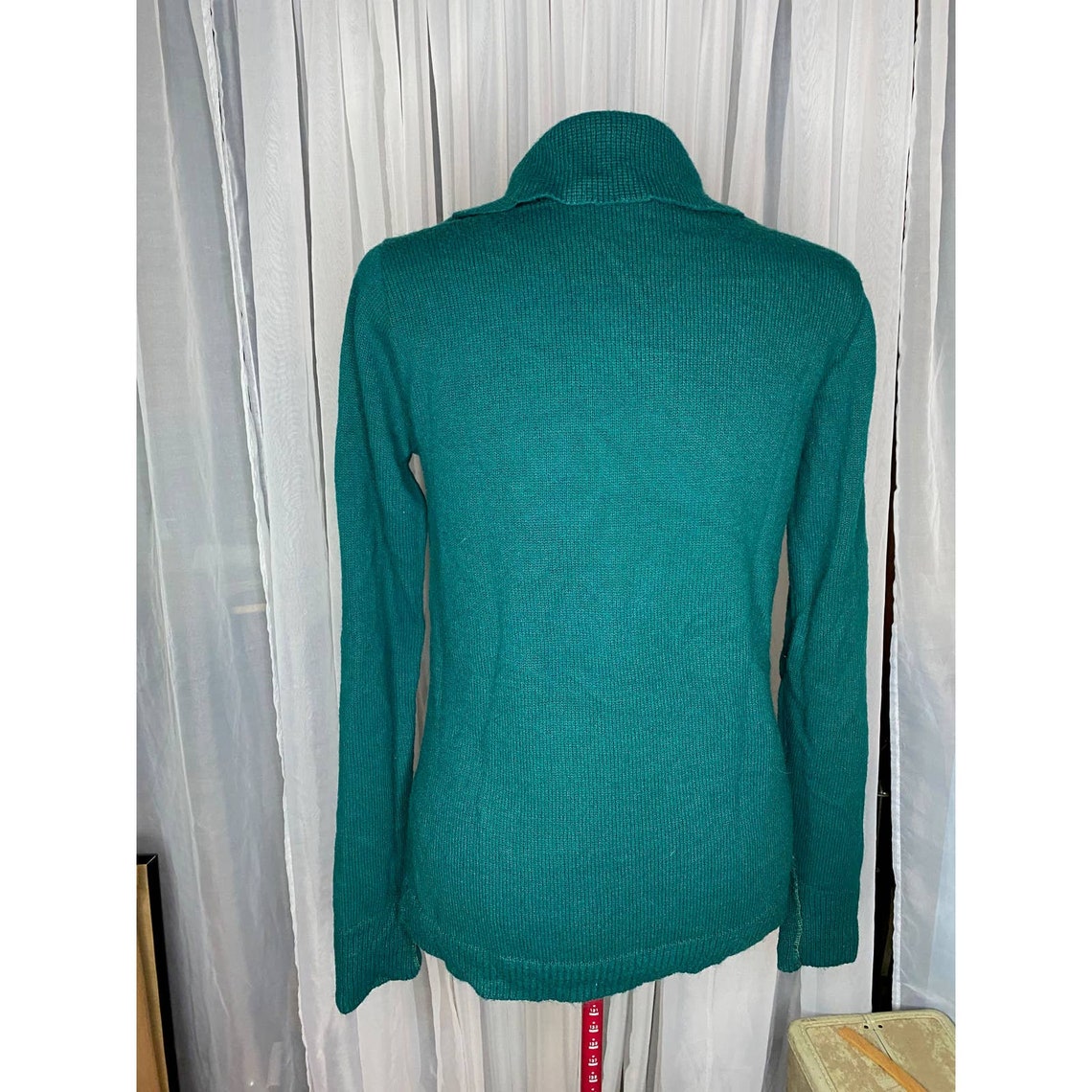 50s orlon green collard sweater sz 42 | Etsy