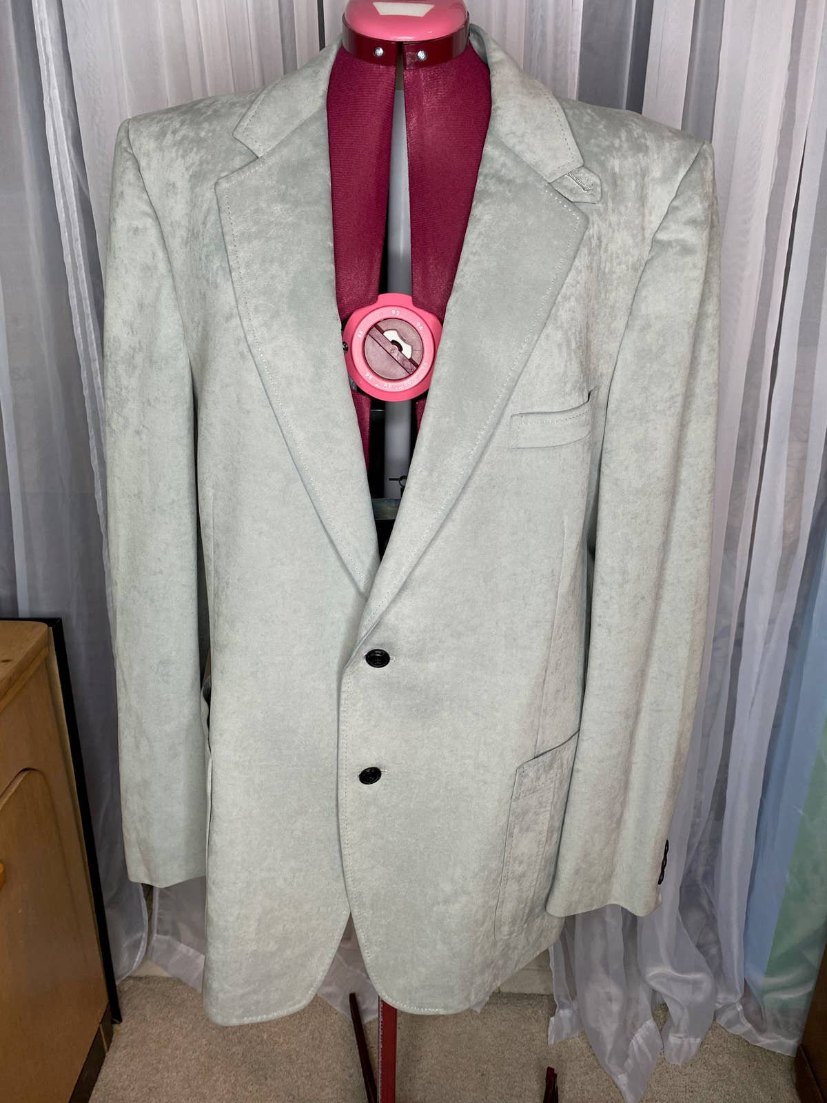 Blazer vintage suede grey hotsell