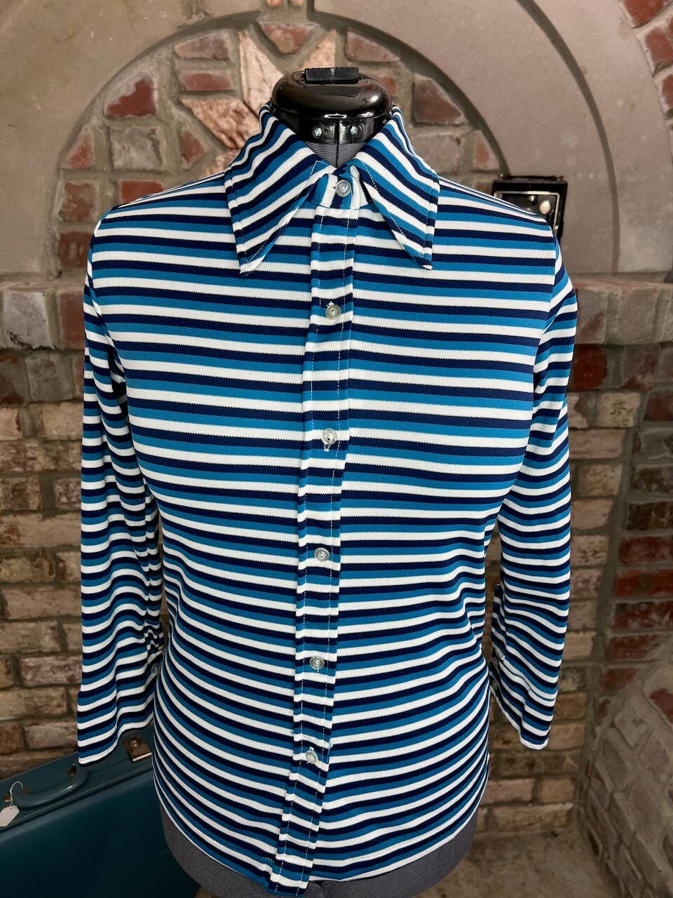 Camicia abbottonata top fino al collo