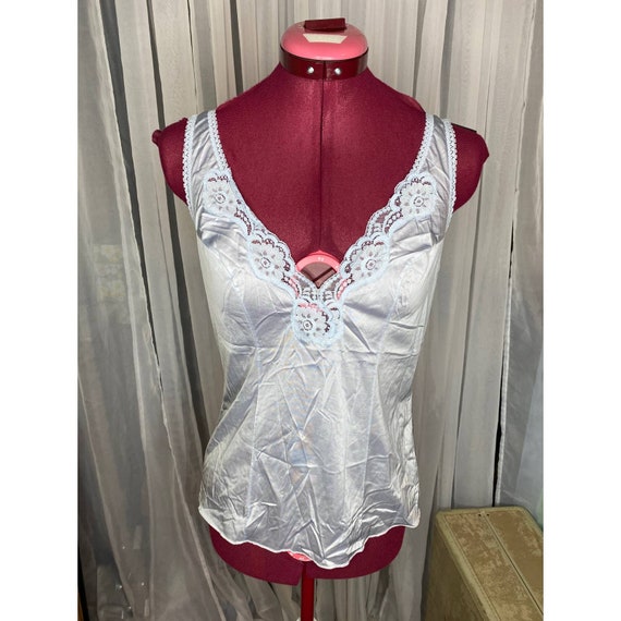 Blue v neck Camisole slip lace - image 1