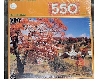 550 puzzle fall festival landscape NIB