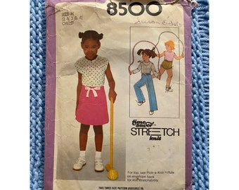 Simplicity 8500 girls tank top pant short