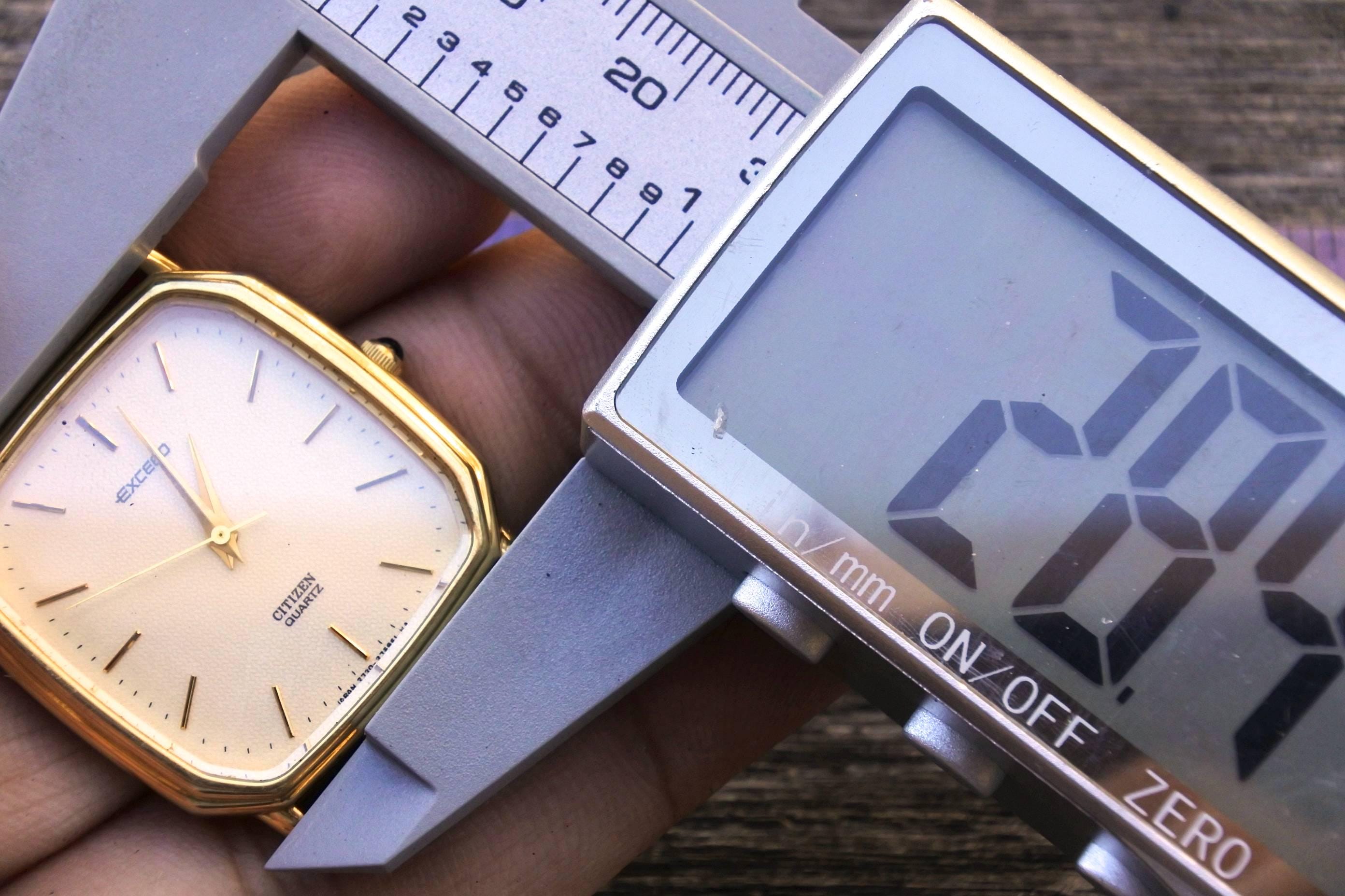 Vintage Citizen Gold Plate 2730 Yellow Dial Men Quartz Watch Japan