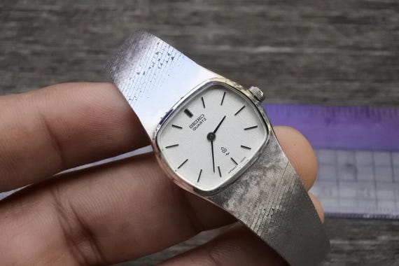 Vintage Seiko Gold Plated 43 3120 Integrated Bracelet Lady Quartz