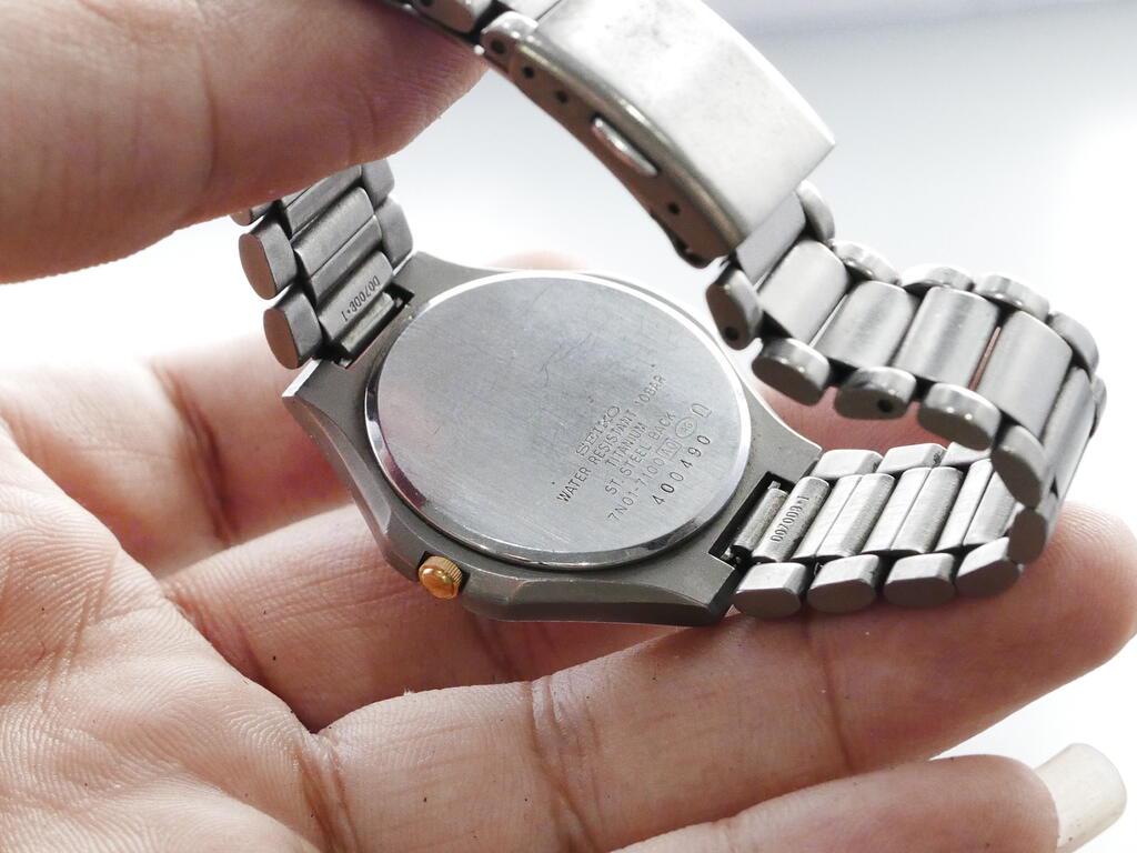 SEIKO SPIRIT 7N01-7100 チタン 腕時計 レディース 稼働品 SEIKO