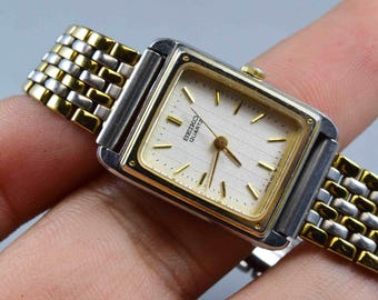 Vintage Seiko 1F21 5A00 Oval Lady Quartz Watch Japan JDM