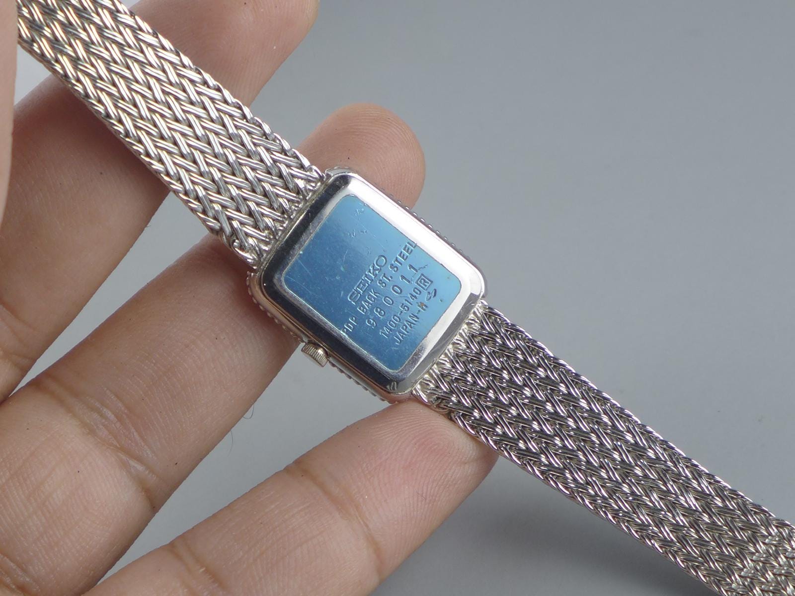 Vintage Seiko Gold Plate 1400 5140 Integrated Bracelet Lady