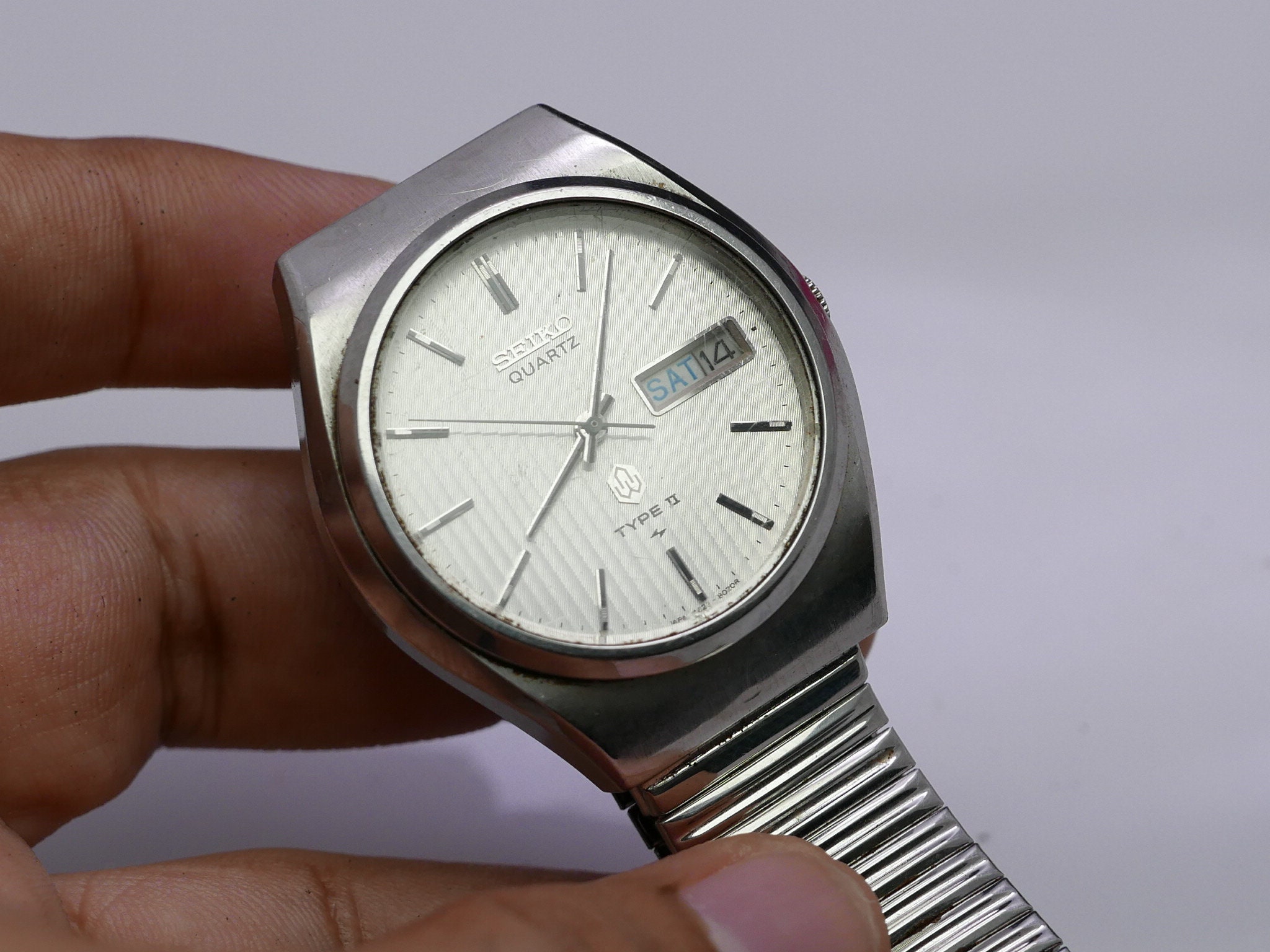 Quartz II Type Seiko 4623-8010 Dial 0 1 Watch Vintage Watches Fine
