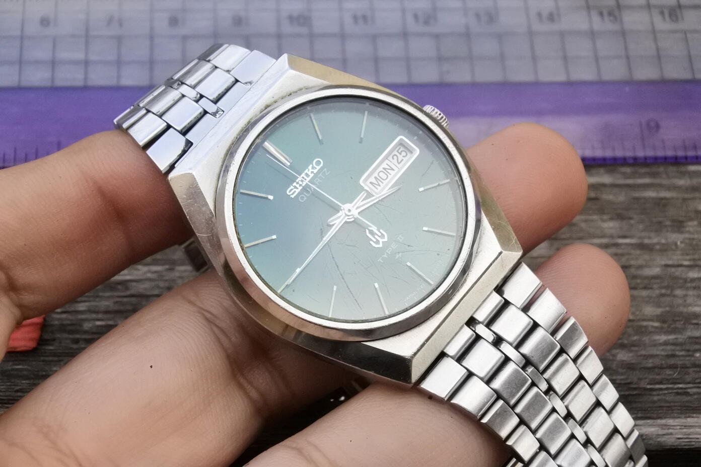 SEIKO セイコー タイプ2 ビンテージ 黒文字盤 可動品 SEIKO セイコー