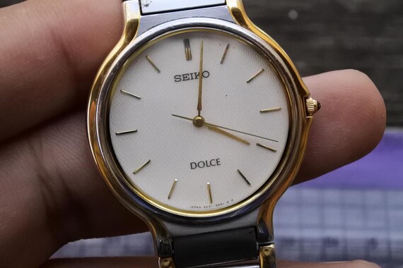 Vintage Seiko Dolce 5E31 6A30 Integrated Bracelet Lady Quartz