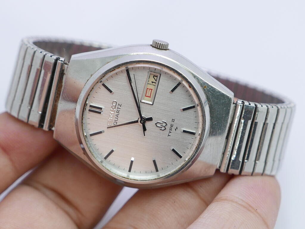 SEIKO セイコー　QUARTZ TYPEⅡ4336-7000 Vintage Seiko Type II 4336 7000 White Dial Men Quartz Watch