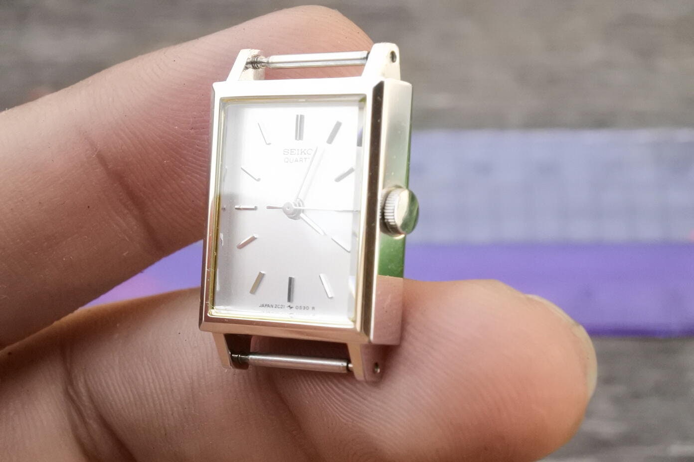 【稼働品】 SEIKO 2C21-5190 クォーツ レディース 腕時計 Vintage Seiko 2C21 5190 White Dial Lady Quartz Watch Japan Square