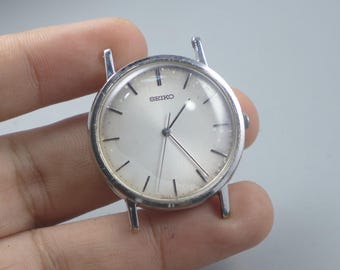 Vintage Seiko Gold Plated 1320 5140 Yellow Dial Lady Quartz Watch