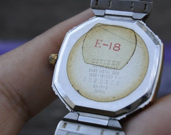 Vintage Citizen Exceed Gold Plated Textured Dial Unisex
