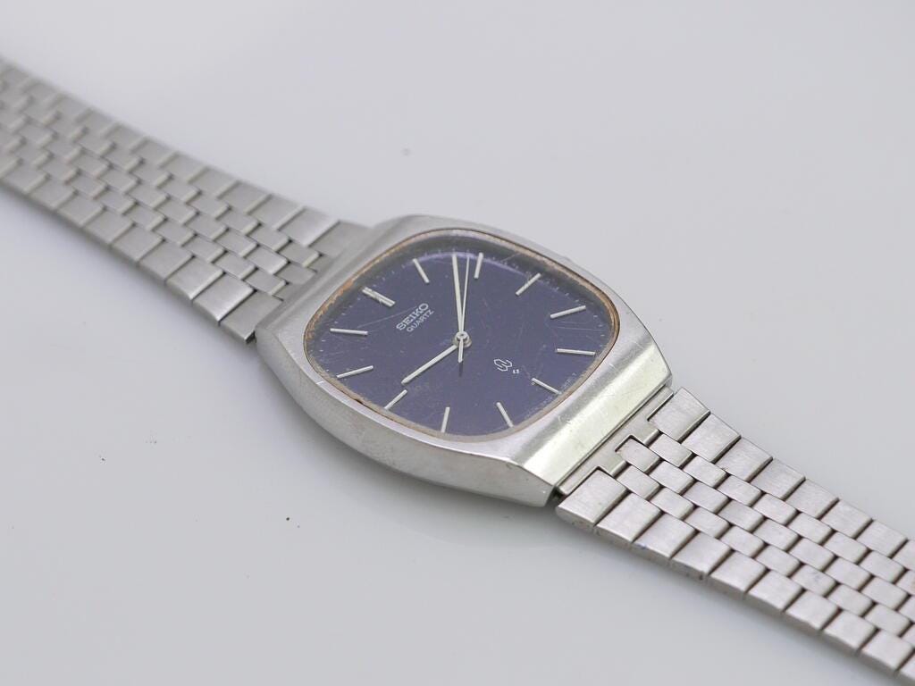 【​限​定​販​売​】 Blue 5020 7830 Seiko Vintage Dial Japan Watch Quartz Men 時計