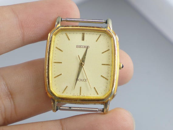 Vintage Seiko Dolce Gold Plated 30 Microns 8J41 5000 8J41 5000 Men