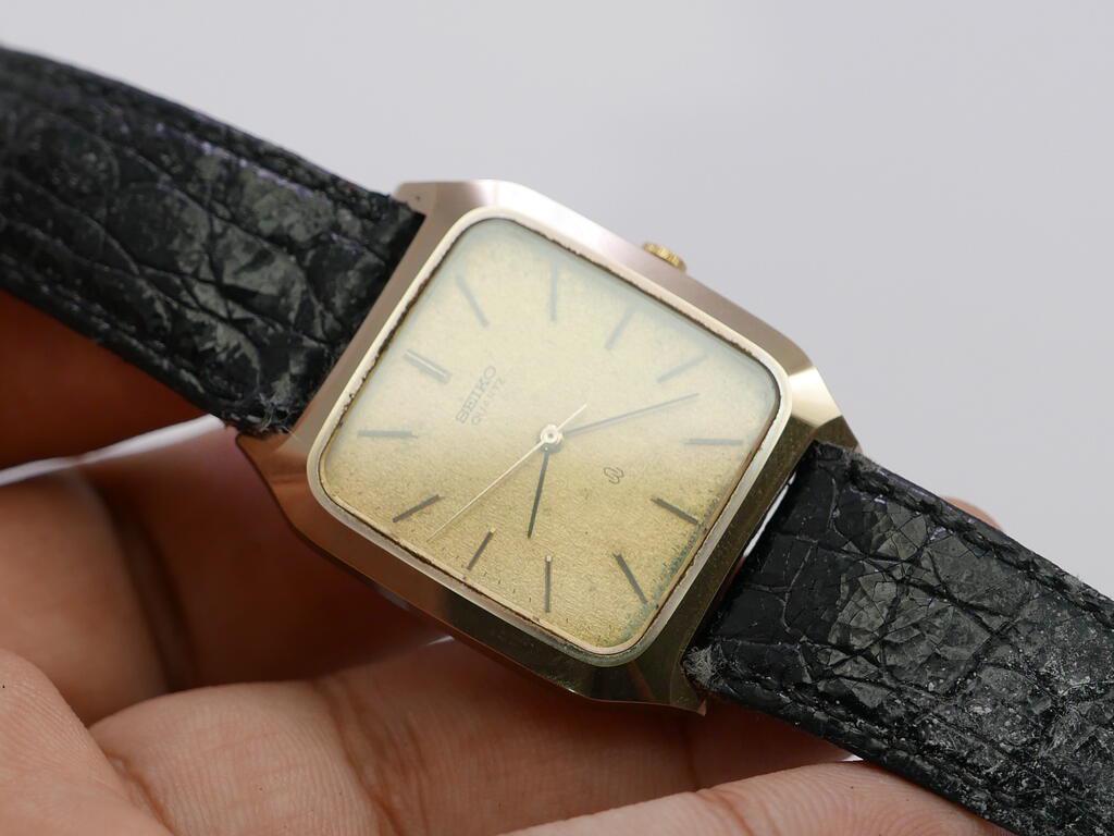 時計 takapon Vintage Seiko TAC CASE 5931 5260 Textured Dial Men Quartz