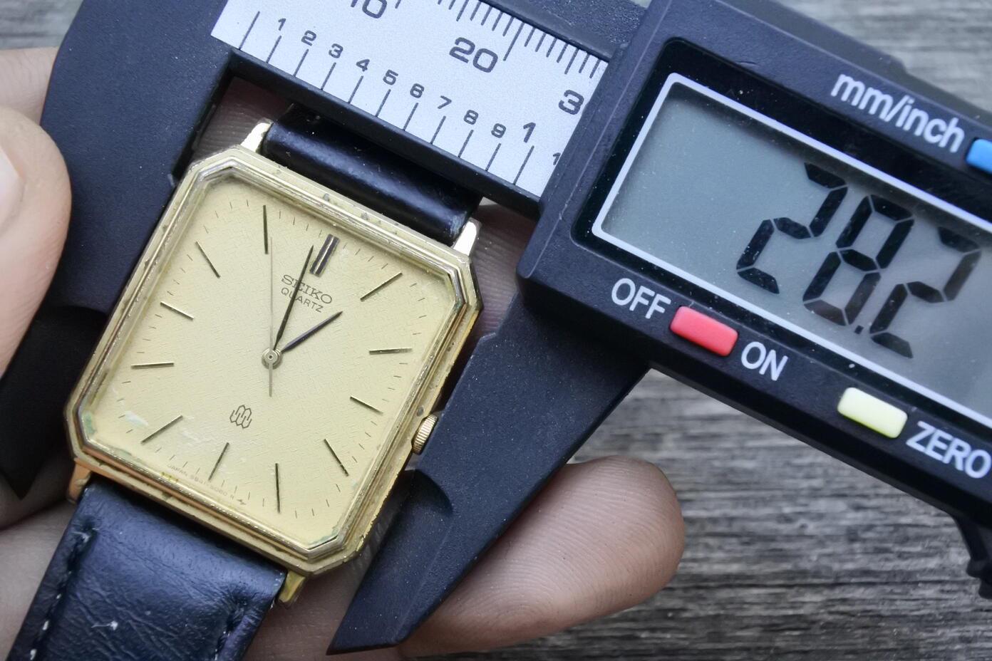 Vintage Seiko Gold Plated 9641 5060 Dress Men Twin Quartz Watch 