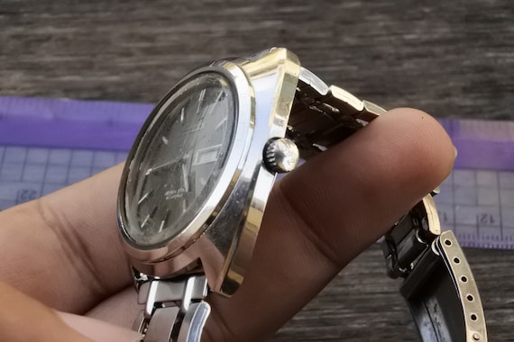 ヴィンテージ シチズン セブンスター ブラック ダイヤル メンズ 自動  