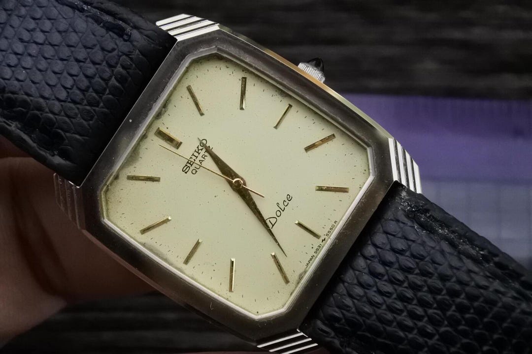 Vintage Seiko Dolce Nickle Alloy Case 5931 5430 Men Quartz Watch