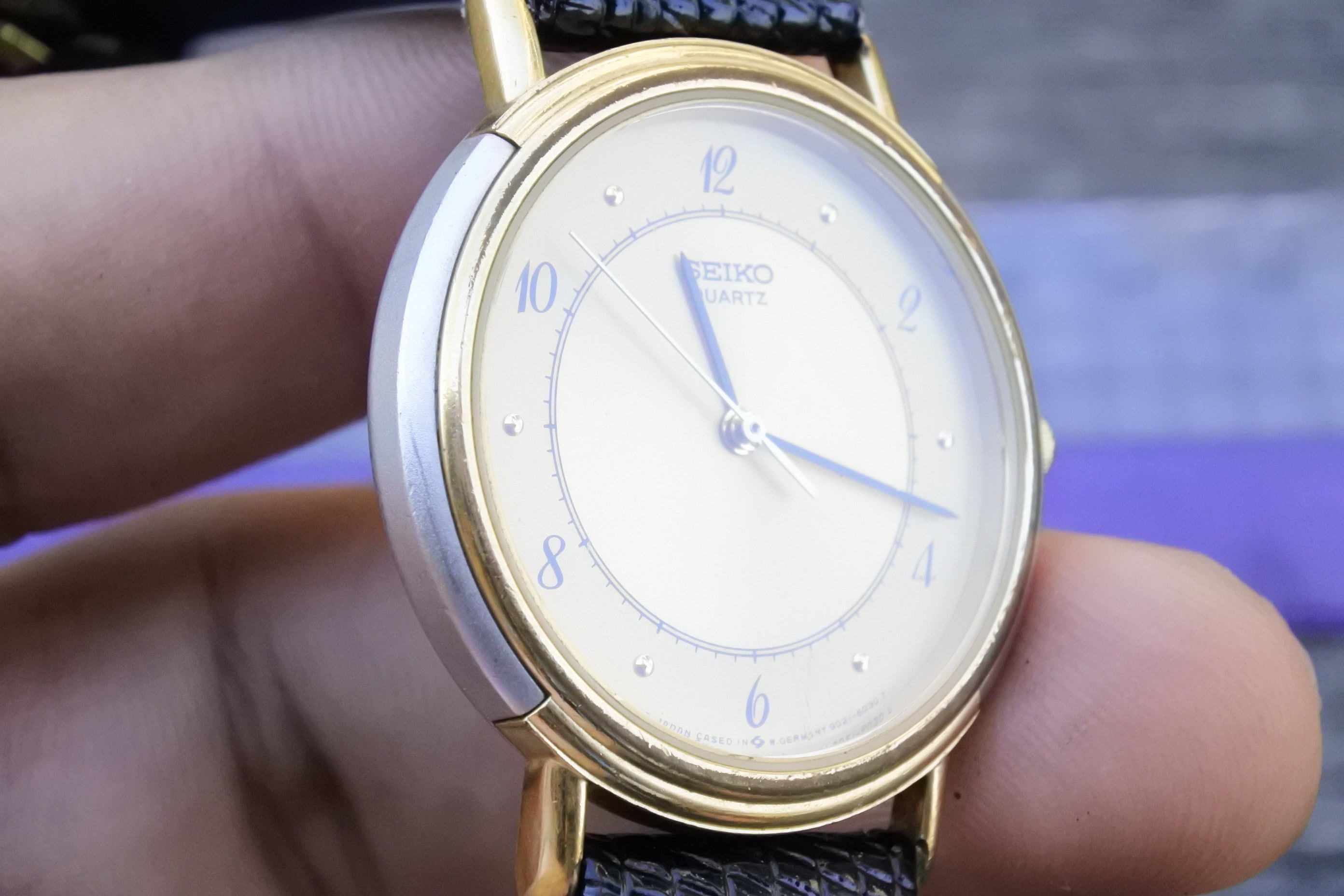 Vintage Seiko Case in West Germany 9021 6020 Men Quartz