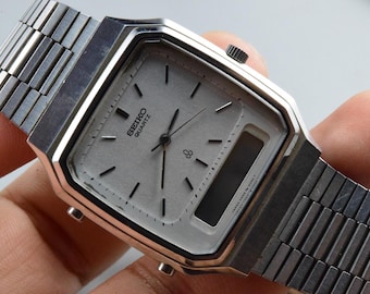 Rare SEIKO Quartz H449-5050 Ana-digi Quartz | Vintage JDM Diver