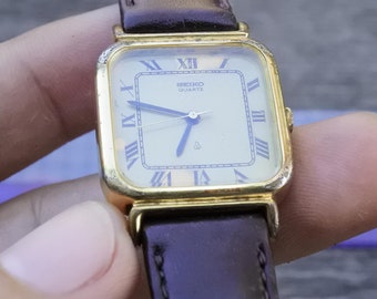 Vintage Seiko Gold Plated 2621 5140 Roman Numeral Dial Lady Quartz