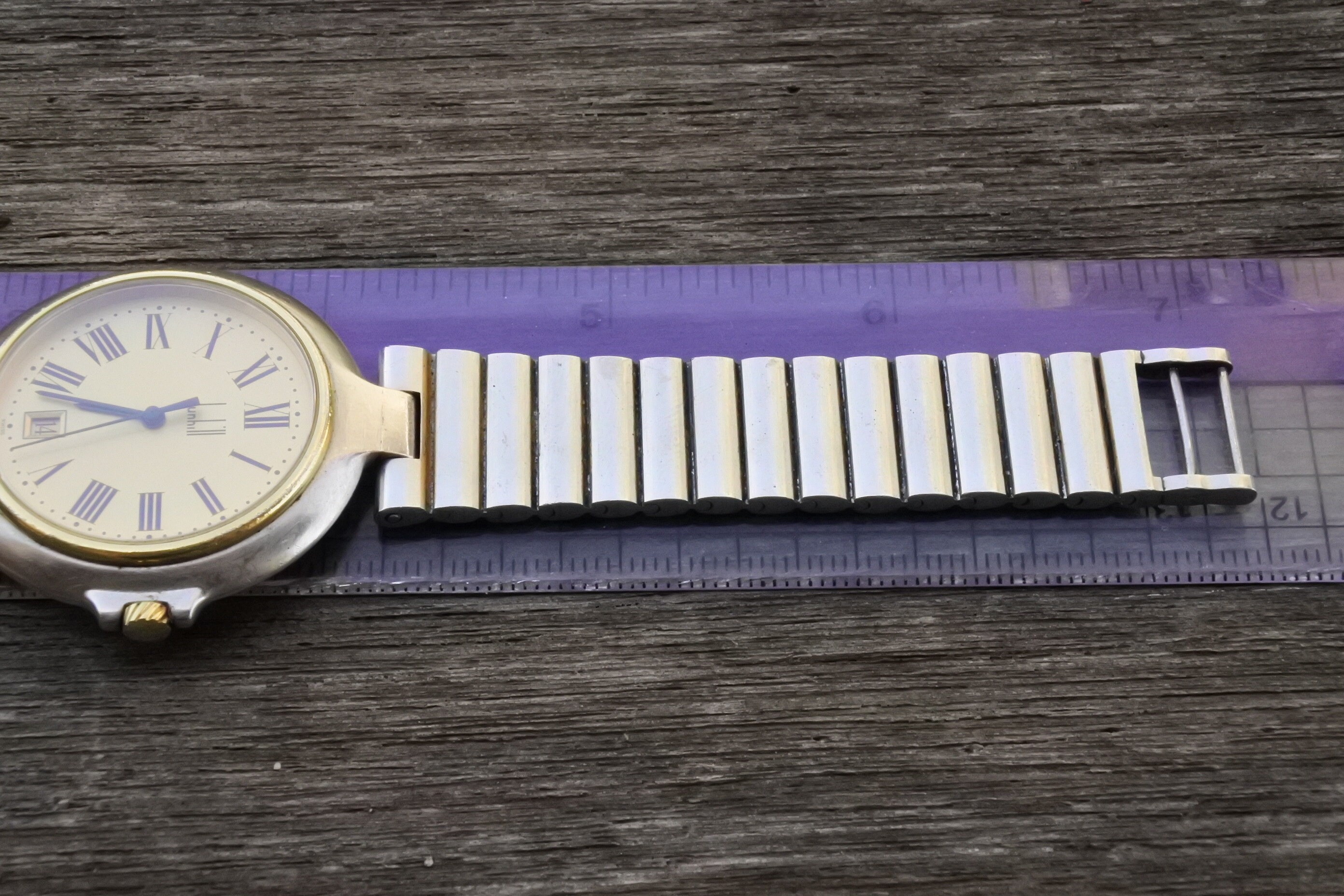 Vintage Dunhill All Original Roman Numeral Dial Men Quartz  display picture 1
