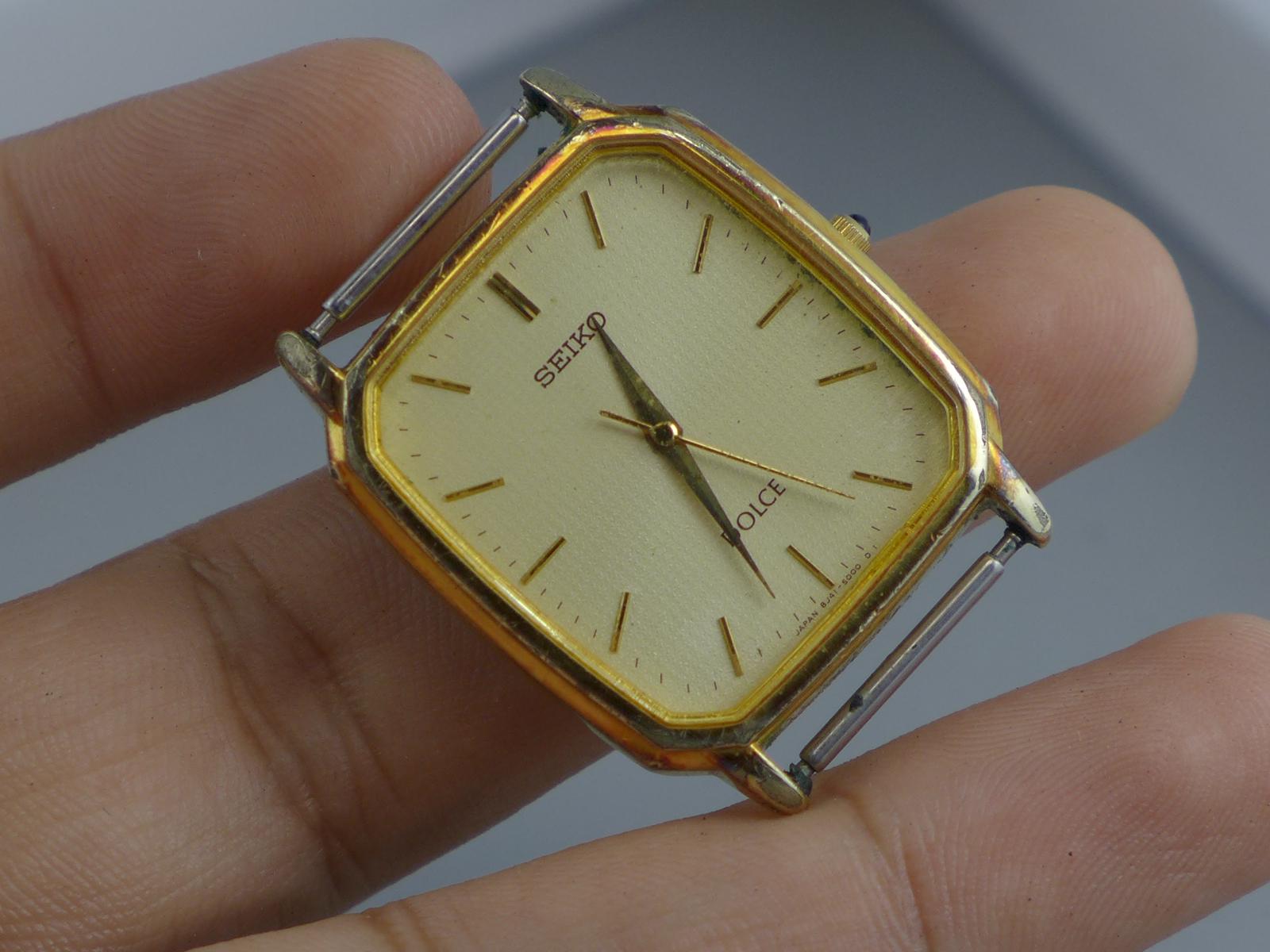Vintage Seiko Dolce Gold Plated 30 Microns 8J41 5000 8J41 5000 Men 