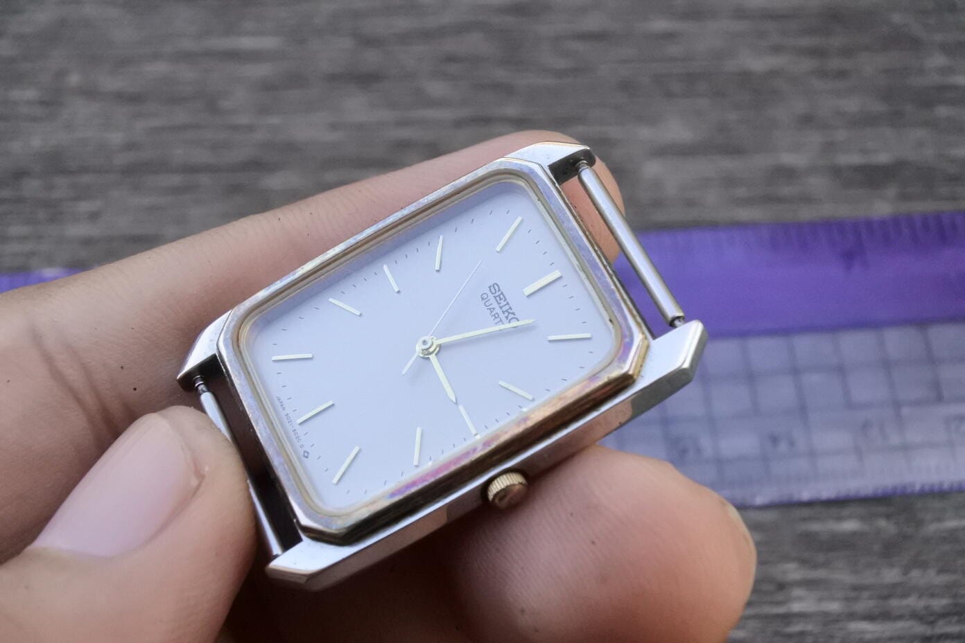 ヴィンテージ セイコー ゴールドメッキ 9021 5010 グレー文字盤 メンズ