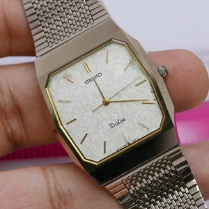 Vintage Seiko Dolce 9531 5150 Tungsten Carbide Case Men Quartz