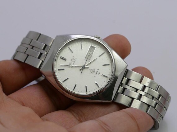 SEIKO QUARTZ TYPEⅡ7123-8100,SOLAR10-7000 1978 Seiko Type II 7123-7000 Quartz Dress Watch | DC Vintage