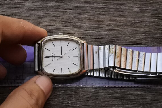 Vintage Seiko 6030 5190 Textured Dial Men Quartz Watch Japan