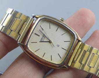セイコー　ドルチェ　6030-5550 Vintage Seiko Dolce 6030 5550 Textured Dial Men Quartz Watch