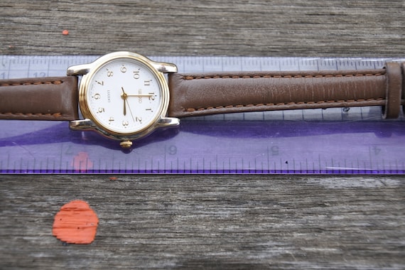 Vintage Seiko Lucent Gold Plated 1F21 0J80 Lady Q… - image 10