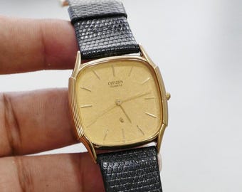 Vintage Seiko Chronos 7433 5080 Textured Dial Men Quartz Watch