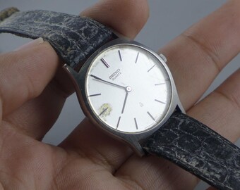 Vintage Seiko 2620 0170 Silver Dial Men Quartz Watch Japan JDM 