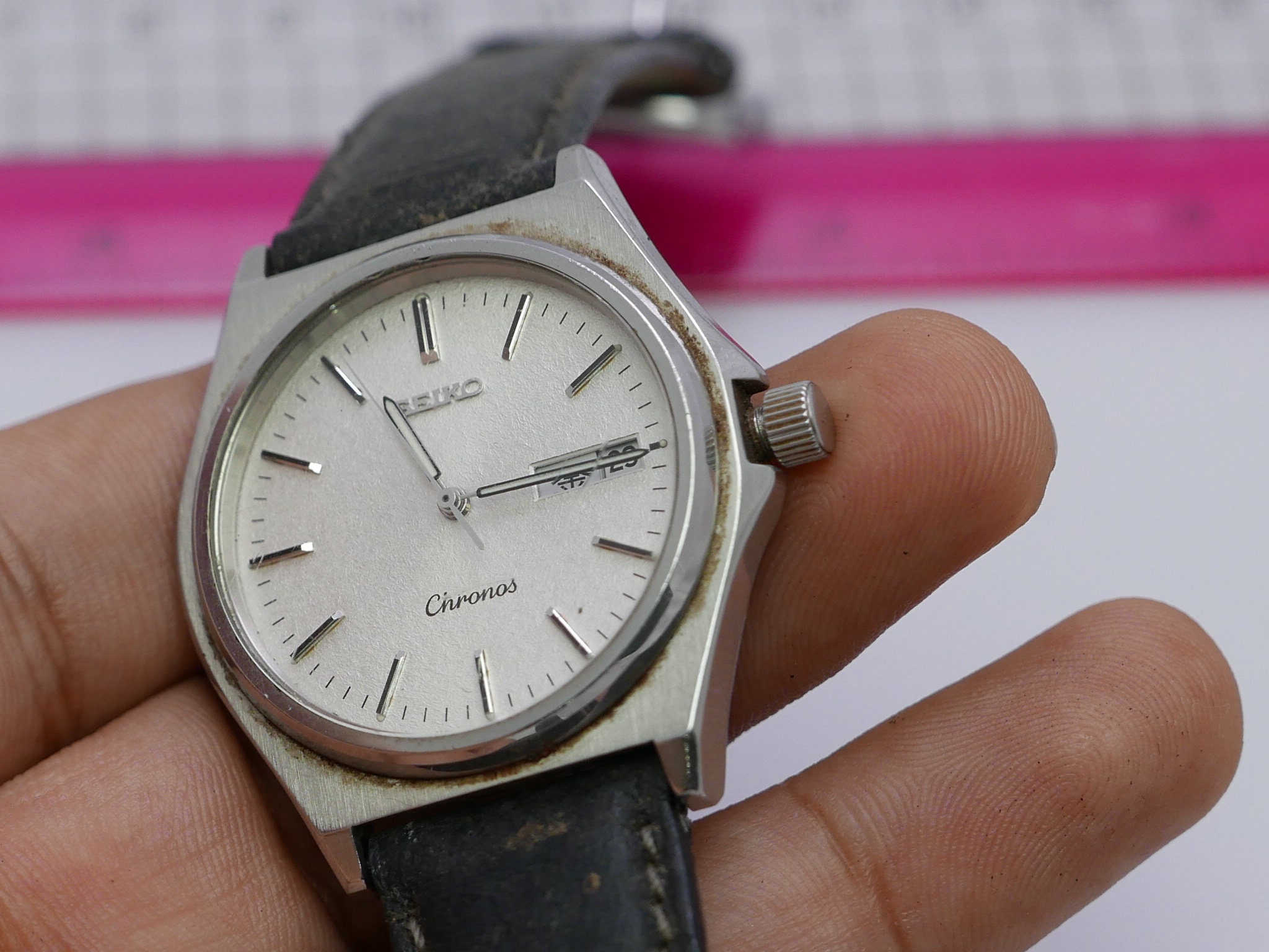 Vintage Seiko Chronos 5H23 7060 Snowflex Dial Men Quartz Vintage Seiko Chronos 5H23 7060 Snowflex Dial Men Quartz