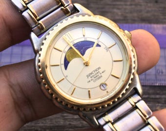 CITIZEN JUNCTION 腕時計 ムーンフェイズ 6185-KO4905 Citizen Junction Moon Phase Quartz watch 6185-K04905 case no