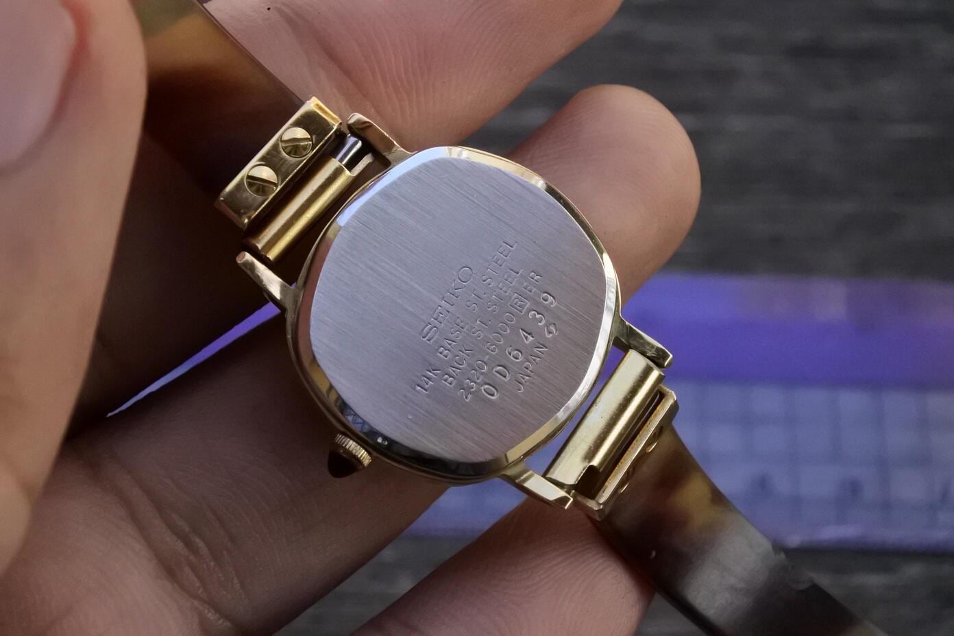 SEIKO セイコー SEIKO セイコー QUARTZ クォーツ EXCELINE エクセリーヌ 1221-5080 アナログ 腕時計 ゴールド  ブレスレット型 SEIKO セイコーエクセリーヌ14Kゴールド アナログ腕時計未使用