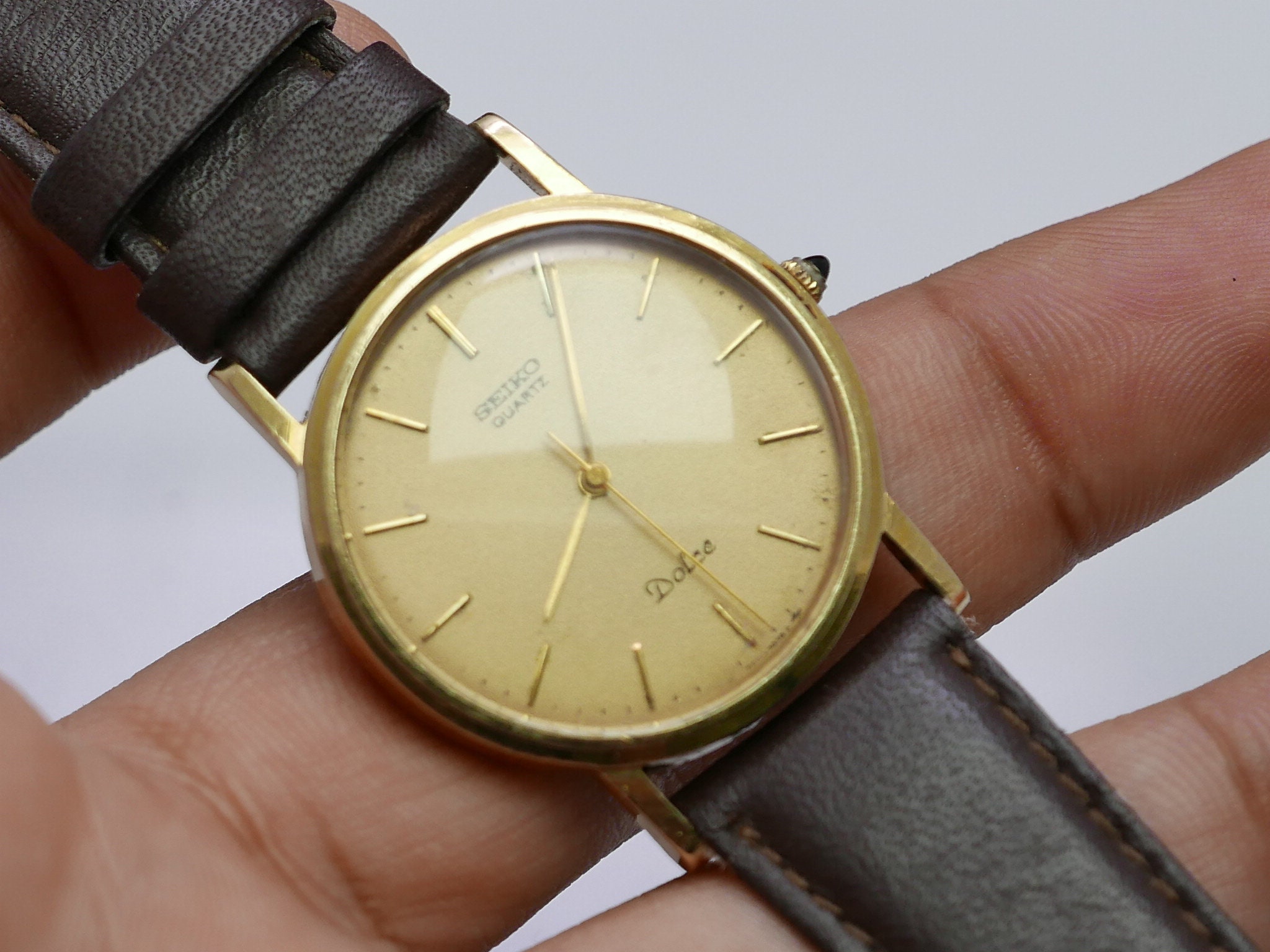 Vintage Seiko Dolce 14K Base Steel 7731 7000 Textured Dial Vintage Seiko Dolce 14K Base Steel 7731 7000 Textured Dial