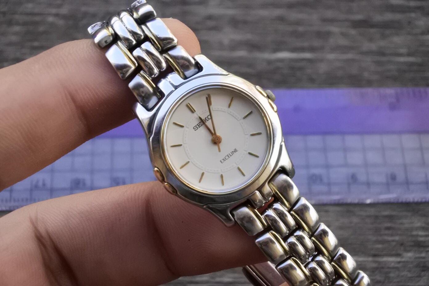 時計 vintage seiko exceline 2p diamond watch SOLD! Rare Vintage Seiko “Exceline” Diamond Watch -Movement