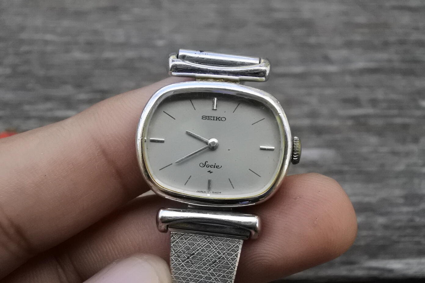 Vintage Seiko Socie 11 5020 Gray Dial Lady Hand Winding Watch