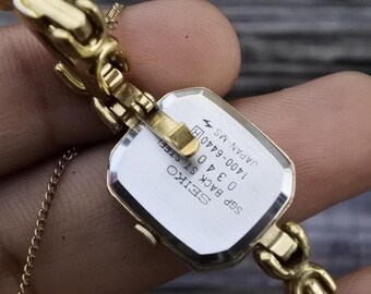 vintageさま　専用 Vintage Seiko Gold Plated 1400 6440 Integrated Bracelet Lady