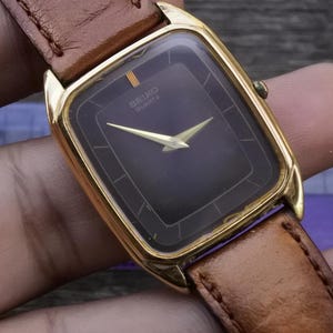SEIKO スクエア 5P30-6150 ゴールド メンズ クォーツ Seiko 5p30 - Etsy