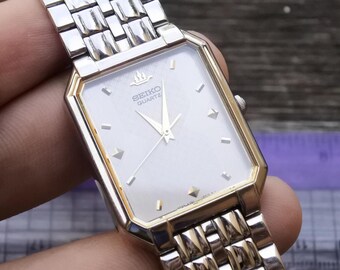 SEIKO セイコー 90s GALAXY V701-5G40 Vintage Seiko Galaxy V701 5J40 Texture Dial Men Quartz Japan