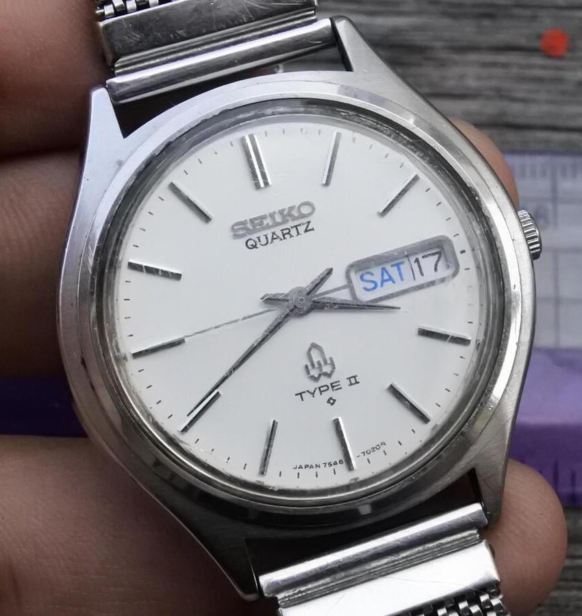 ヴィンテージ セイコー タイプ II 1978年 7546 701E メンズ クォーツ