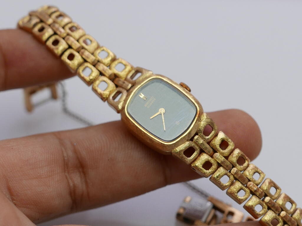 な*)様 seiko 14Kゴールドフィルド アナログ腕時計 Seiko gold filled - Etsy 日本
