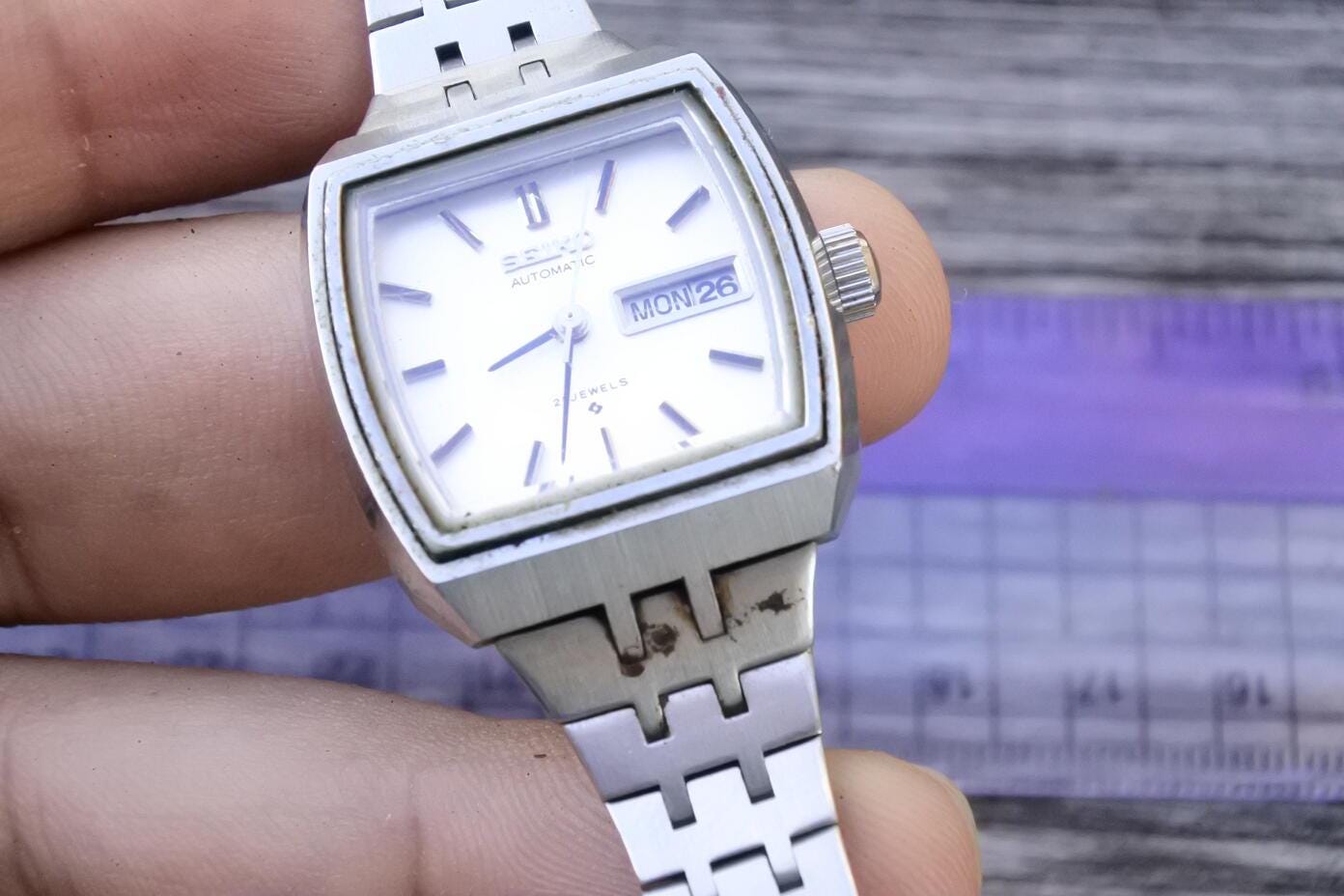 Vintage Seiko 2706 3100 Integrated Bracelet Lady Automatic Japan ...