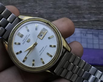 Vintage Seiko 5 Sportmatic Deluxe 7619 9030 Men Automatic Japan
